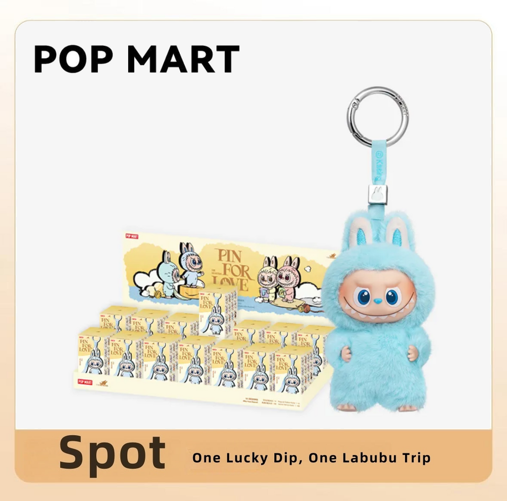 LABUBU V4 Pin For Love Series - Vinyl Plush Pendant Blind Box (A-M)