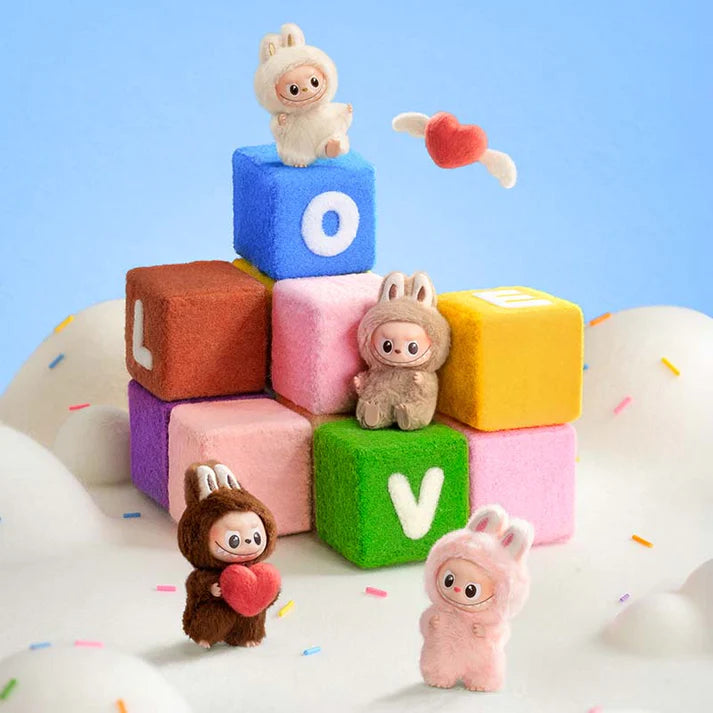 LABUBU V4 Pin For Love Series - Vinyl Plush Pendant Blind Box (A-M)