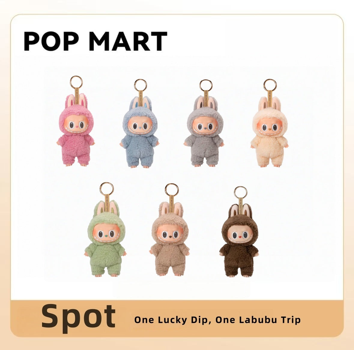 LABUBU V1 Exciting Macaron Series - Vinyl Plush Pendant Blind Box