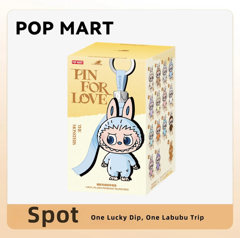 LABUBU V4 Pin For Love Series - Vinyl Plush Pendant Blind Box (A-M)